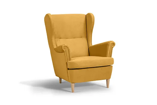 Кресло Беркана желтое