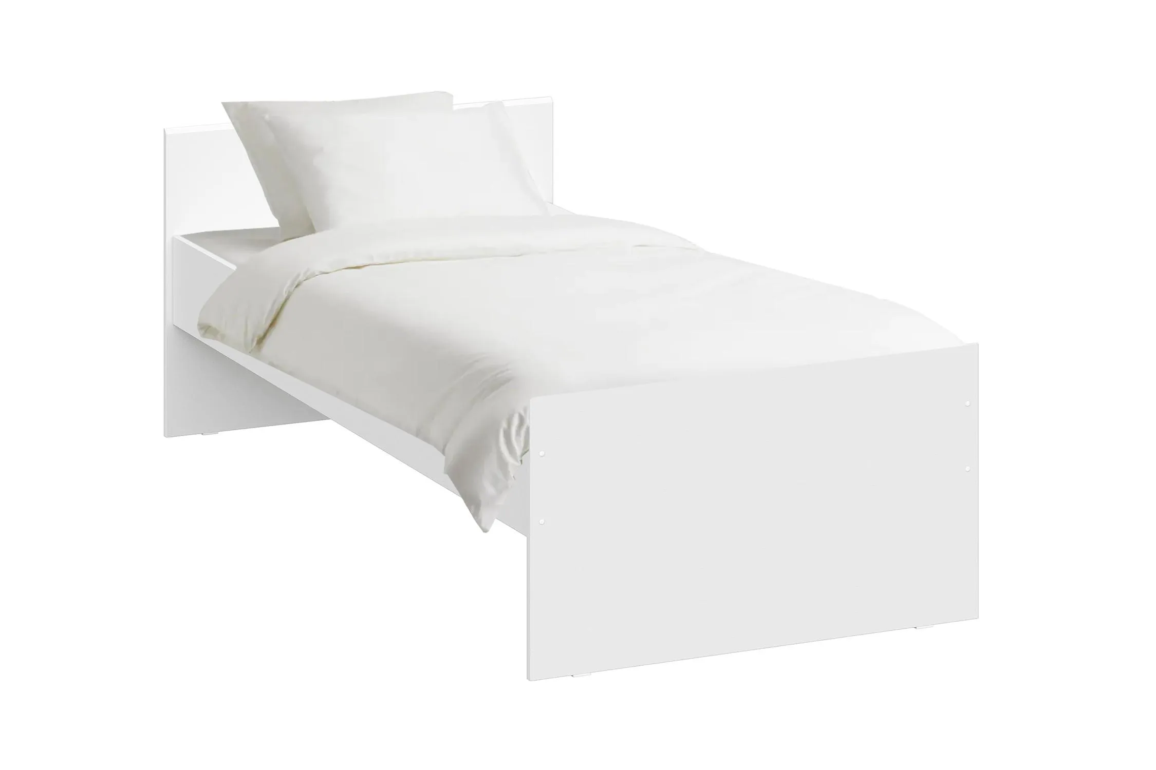 Кровать Грейс белая текстурная