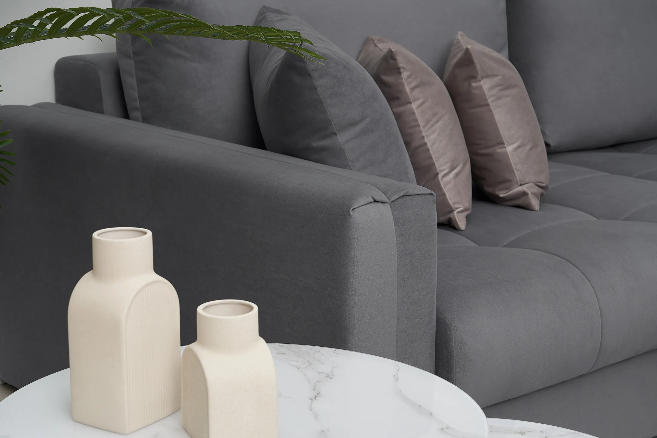 Диван угловой Монарх серый — изображение 11