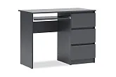 Стол письменный Челси 3 ящика графит