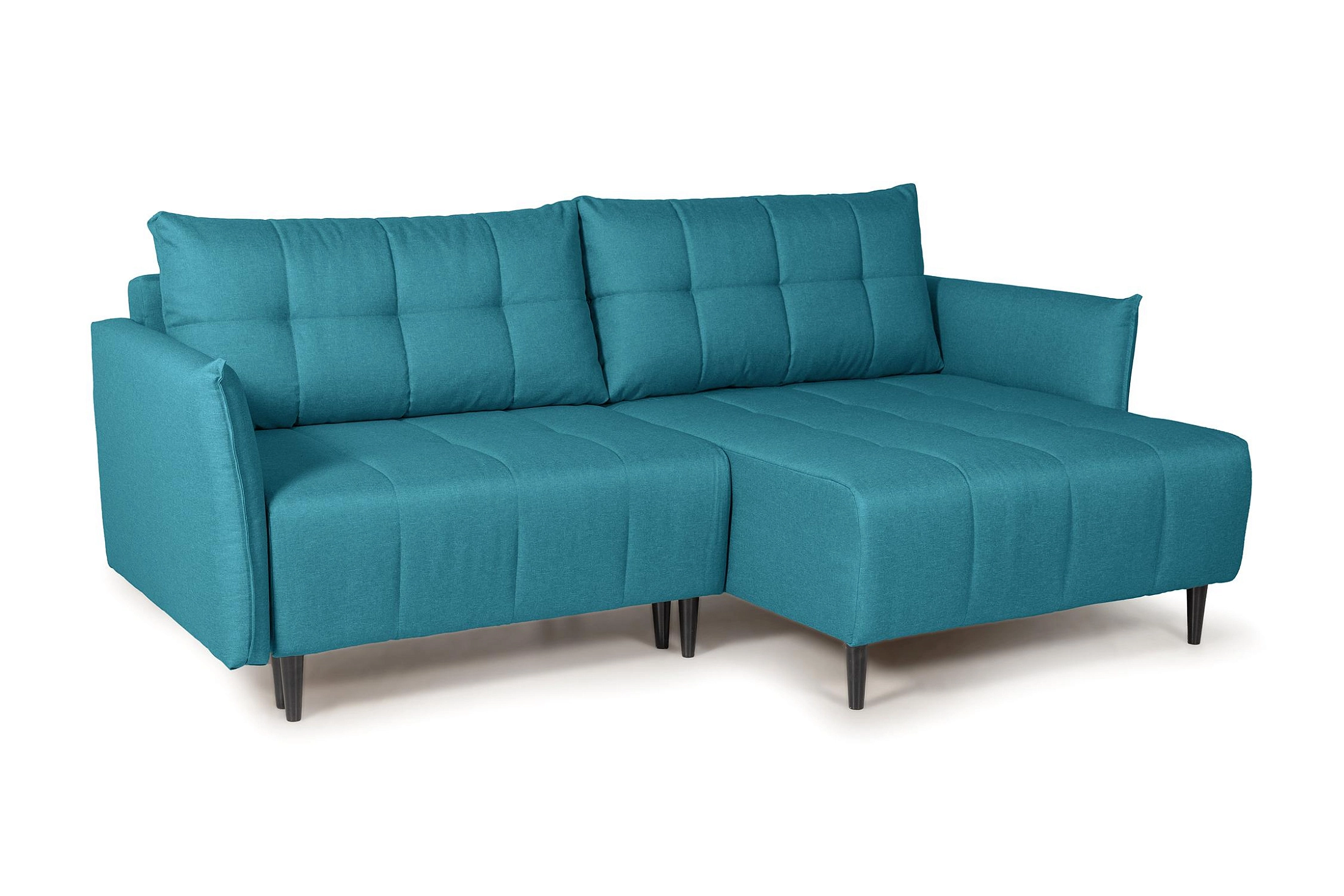 Диван угловой Флэт бирюзовый