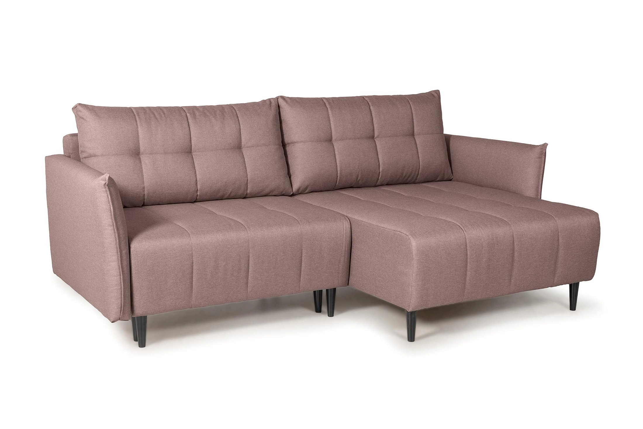 Диван угловой Флэт коричневый