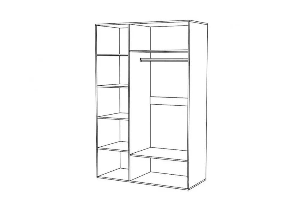 Шкаф трехстворчатый Дакота дёшево в Витебске, интернет магазин мебели Андрия, ме