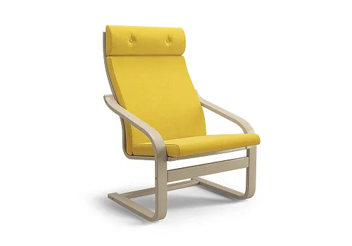 Кресло Тириль желтое / натуральное