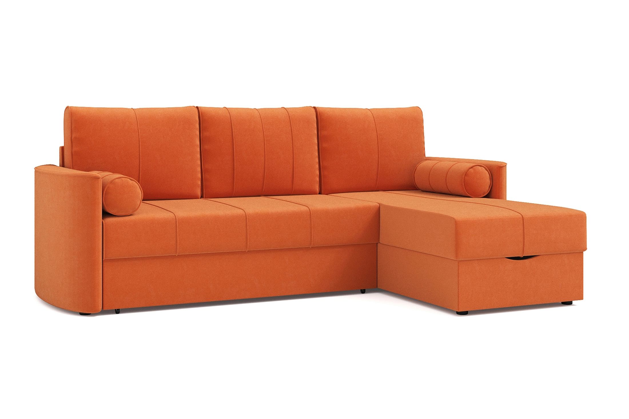 Диван угловой Колибри оранжевый