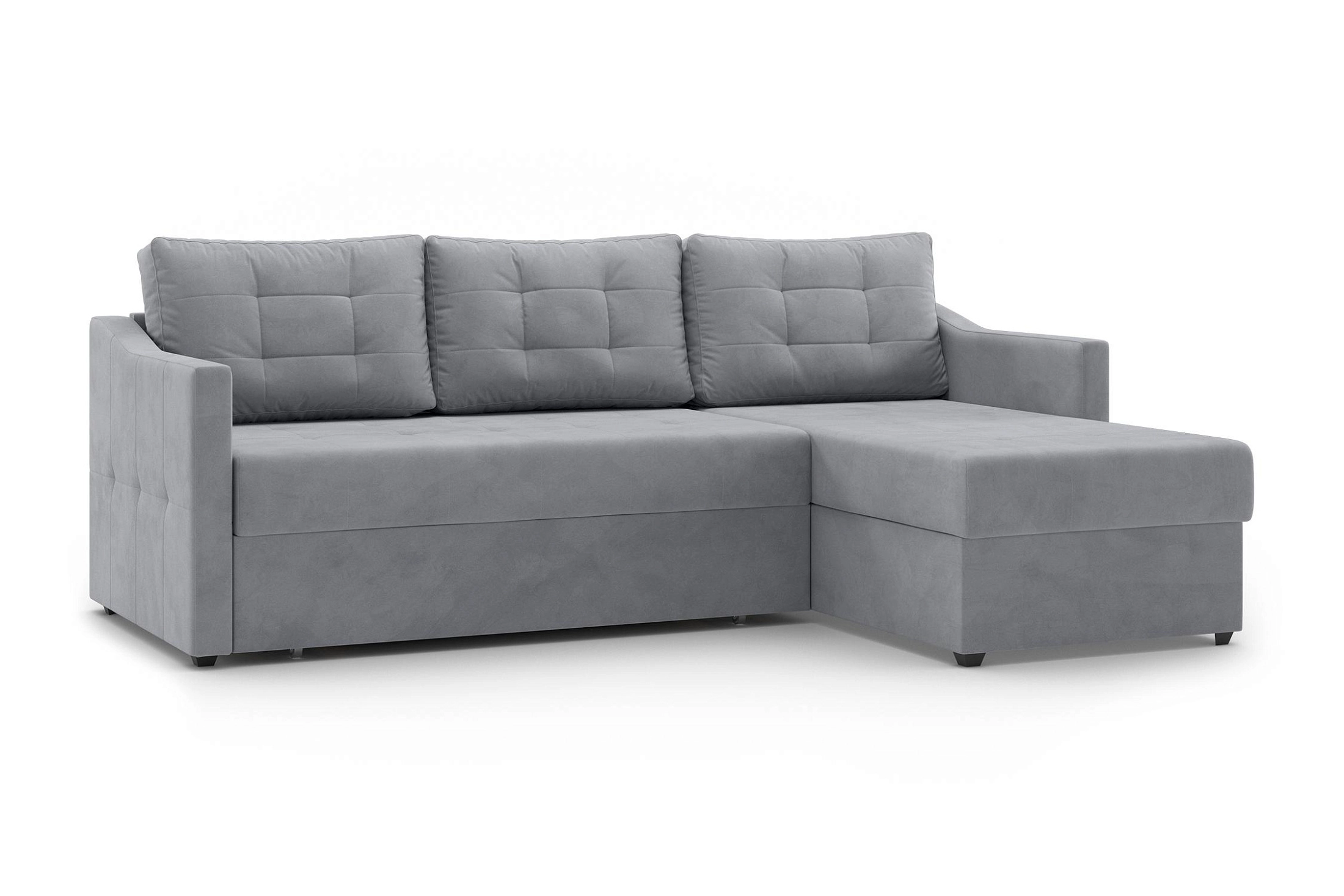 Диван угловой Бонд серый