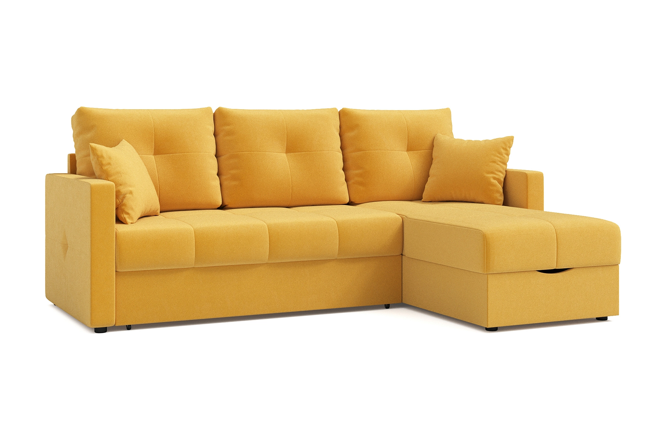 Диван угловой Вита желтый