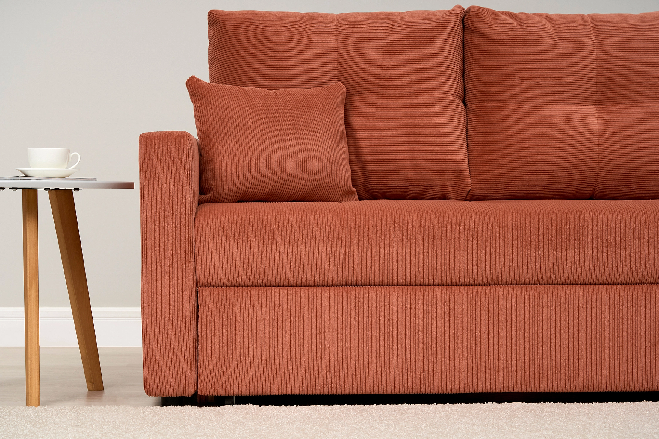 Диван угловой Вита терракотовый — изображение 5