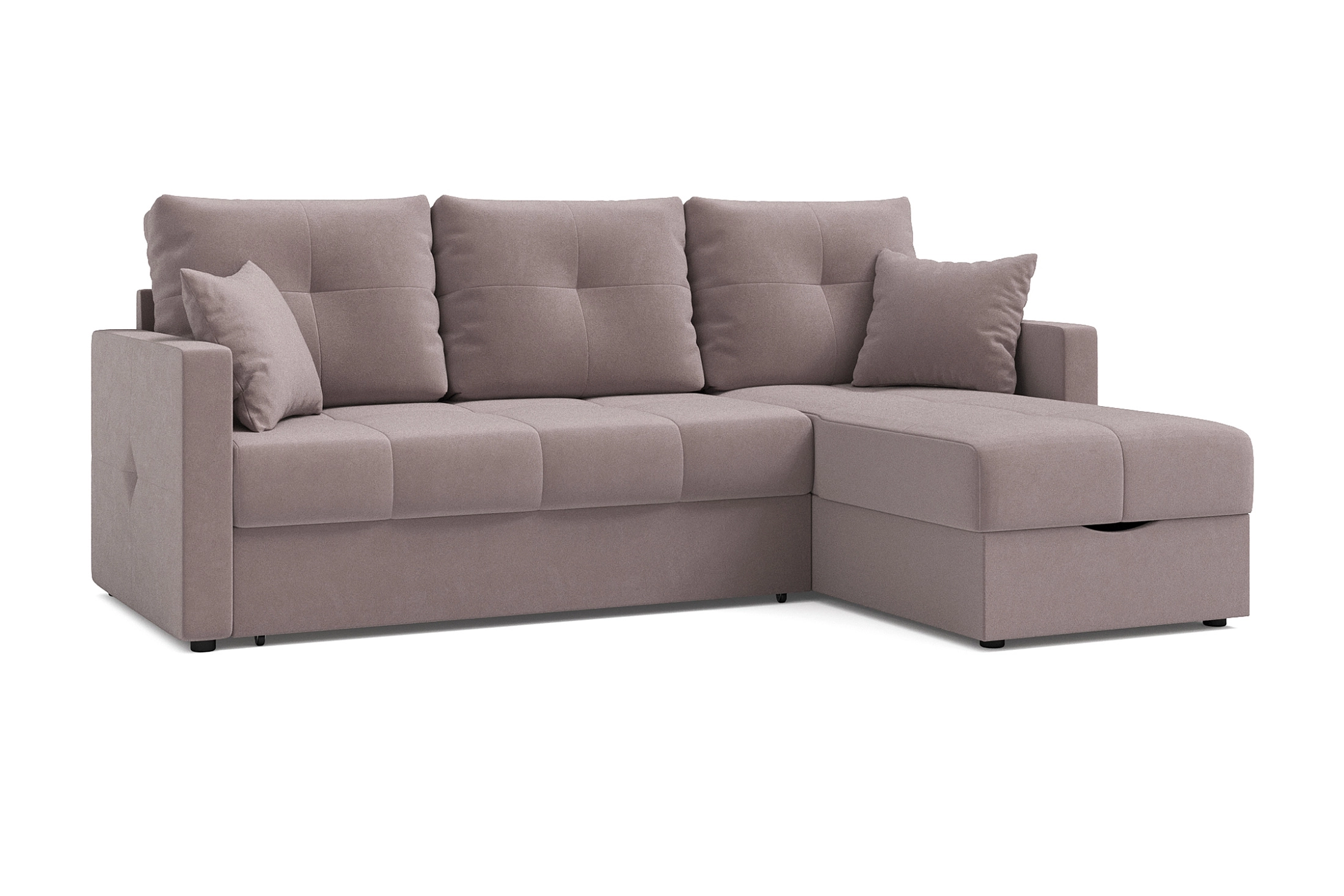 Диван угловой Вита светло-коричневый