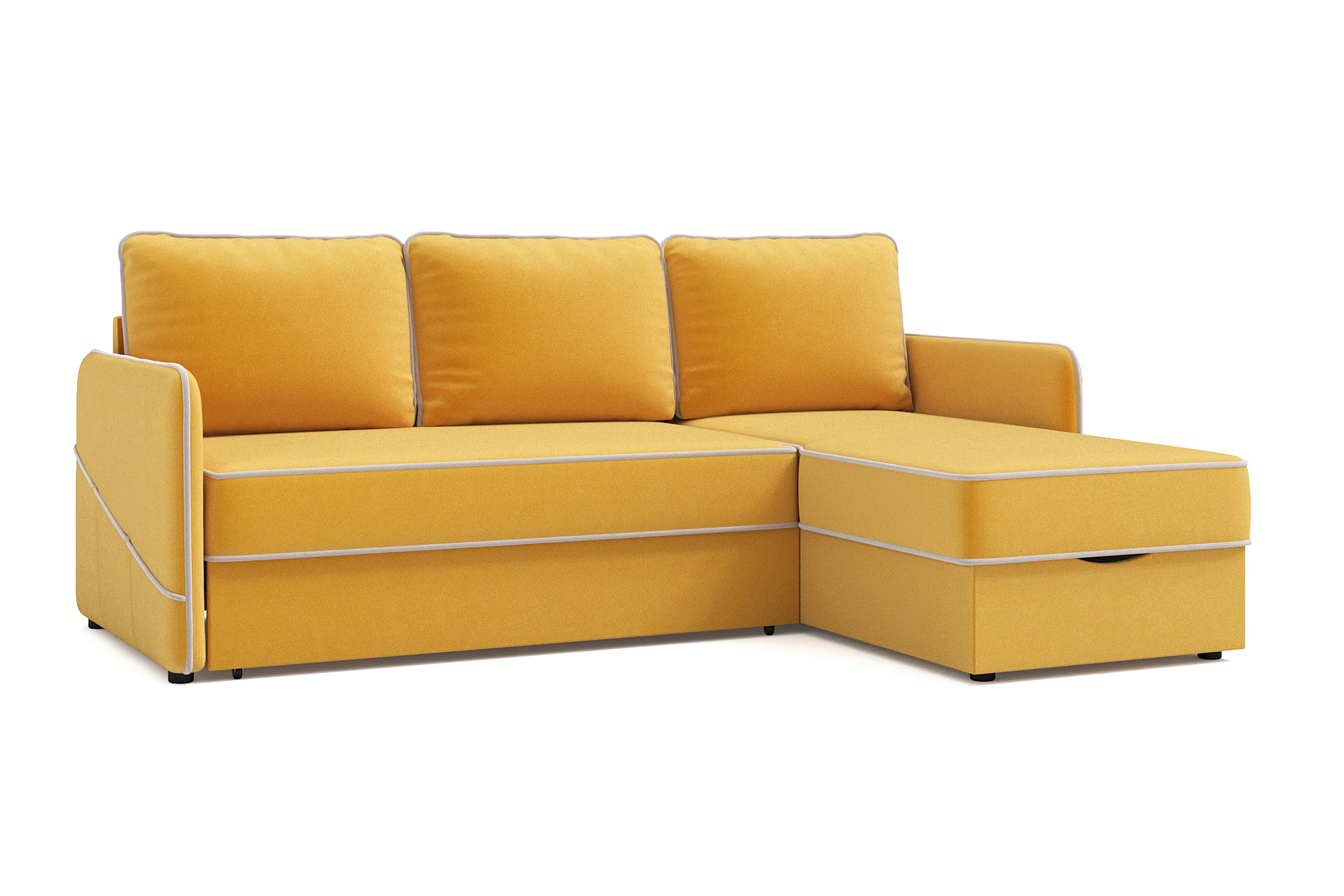 Диван угловой Энерджи желтый