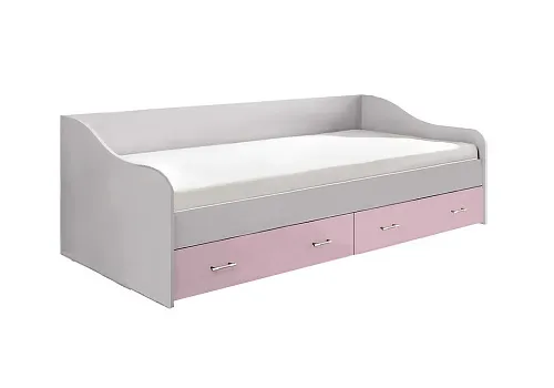 Кровать Вега FASHION белый / розовый