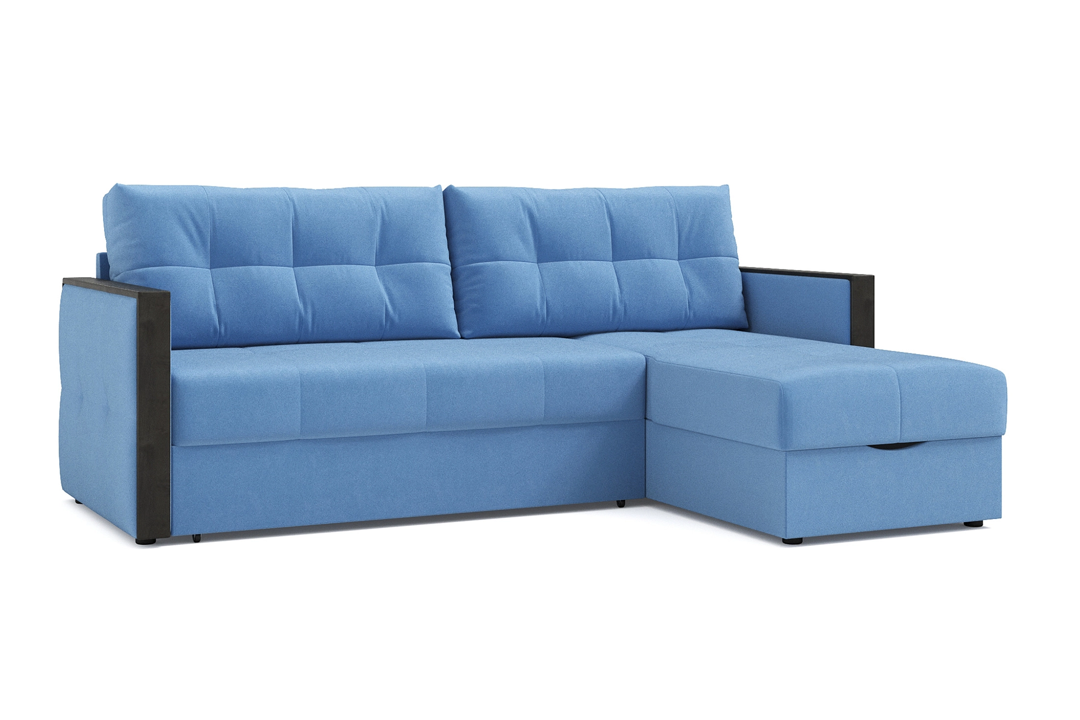 Диван угловой Инсайд голубой