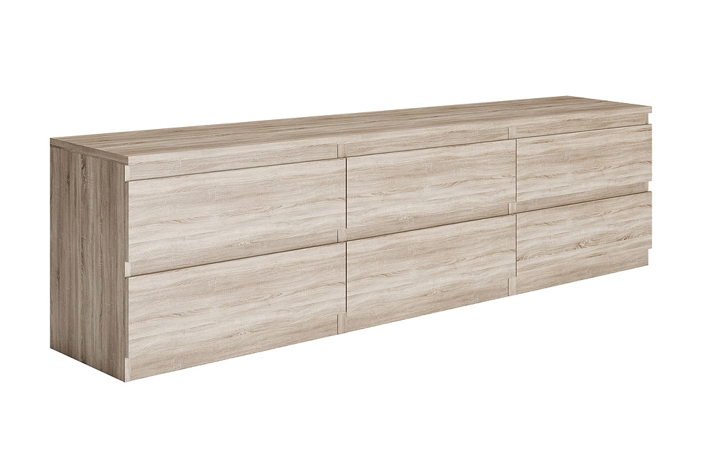 Тумба Кастор 6 ящиков дуб сонома арт. 08-119334 купить в Санкт-Петербурге по цене 12 999 руб. | НОНТОН