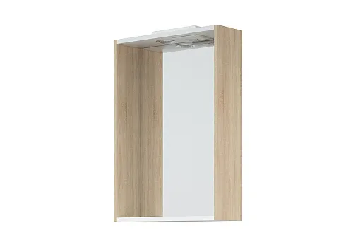 Зеркало-шкаф Орландо 50 С белый / дуб сонома