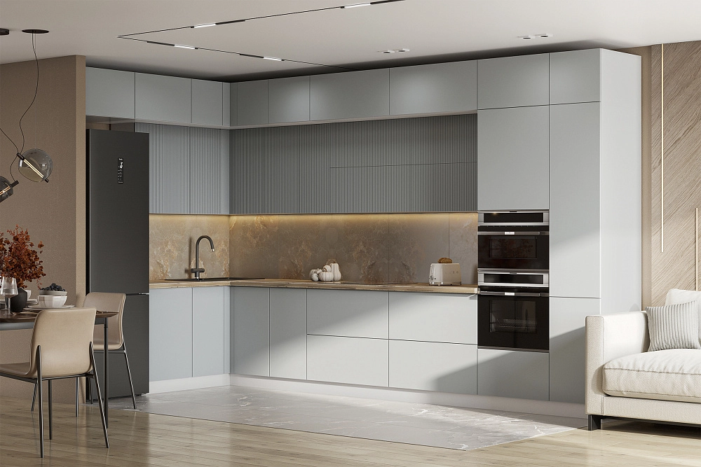 Купить Модульная кухня Ритея бирюзовая гладь арт. 08-221884 Бирюзовая гладь цена 19 820 руб. в Москве | НОНТОН