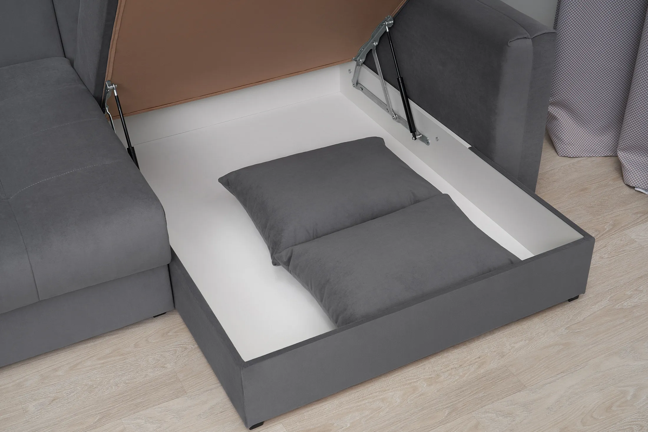 Диван угловой Монарх серый — изображение 10