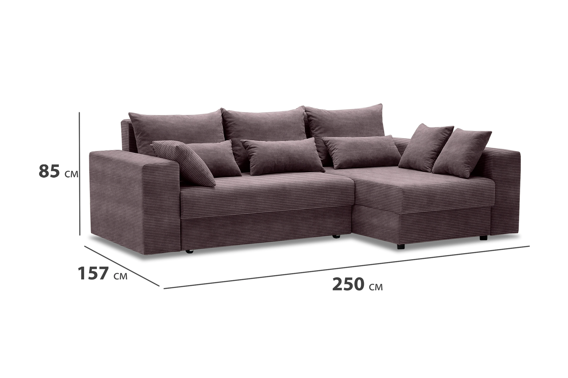 Диван угловой Таун коричневый — изображение 6