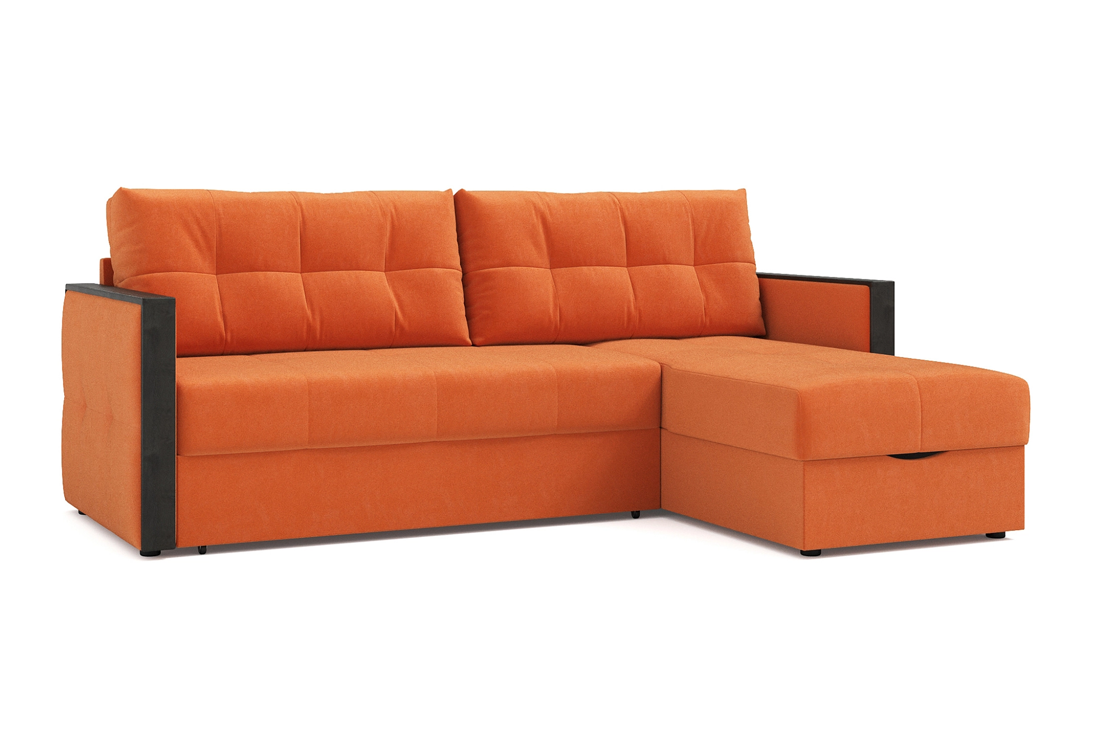 Диван угловой Инсайд оранжевый