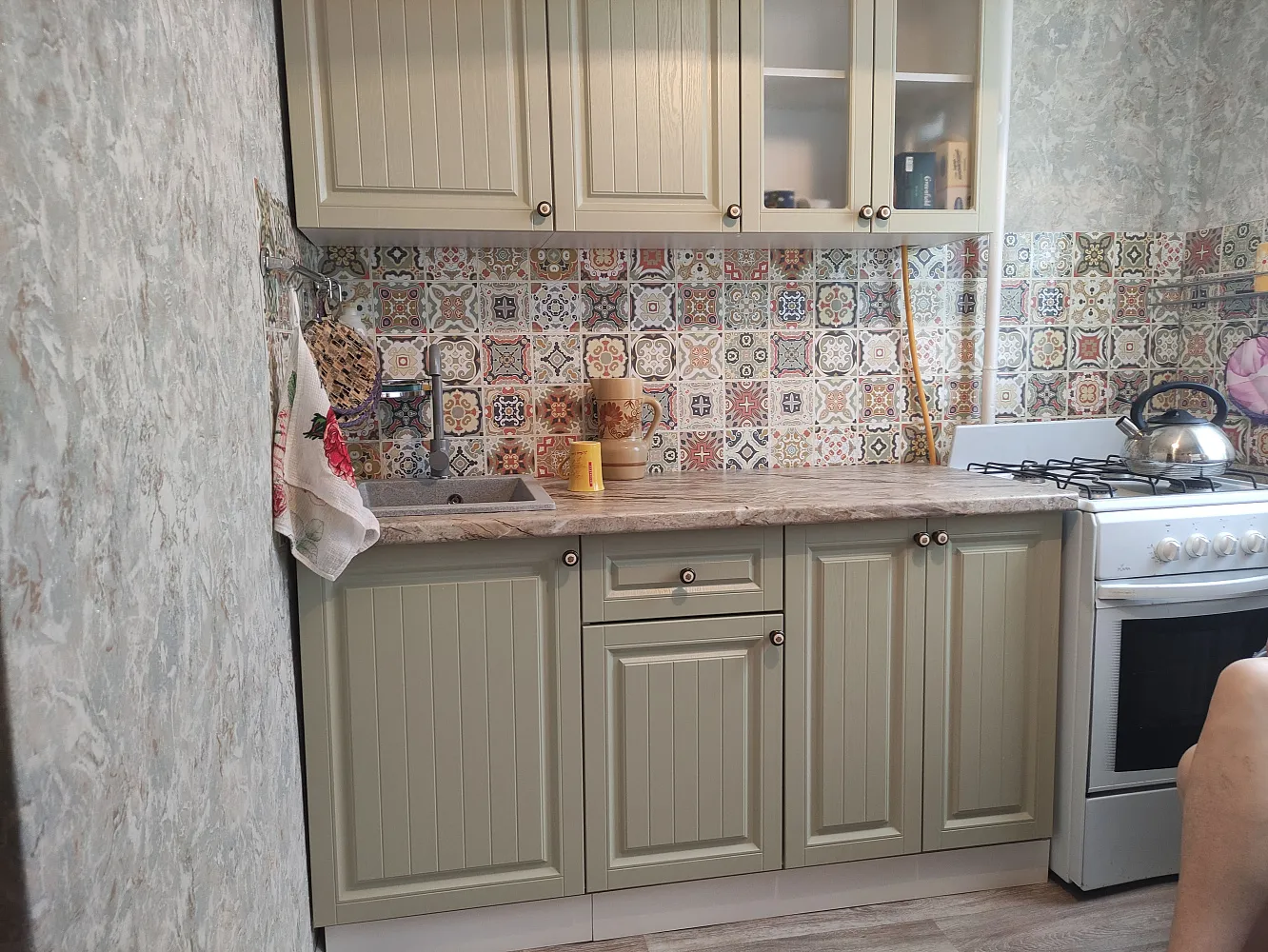 Кухня Хозяюшка 1.5 м магнолия-деним арт. 08-72291 купить в Москве по ...
