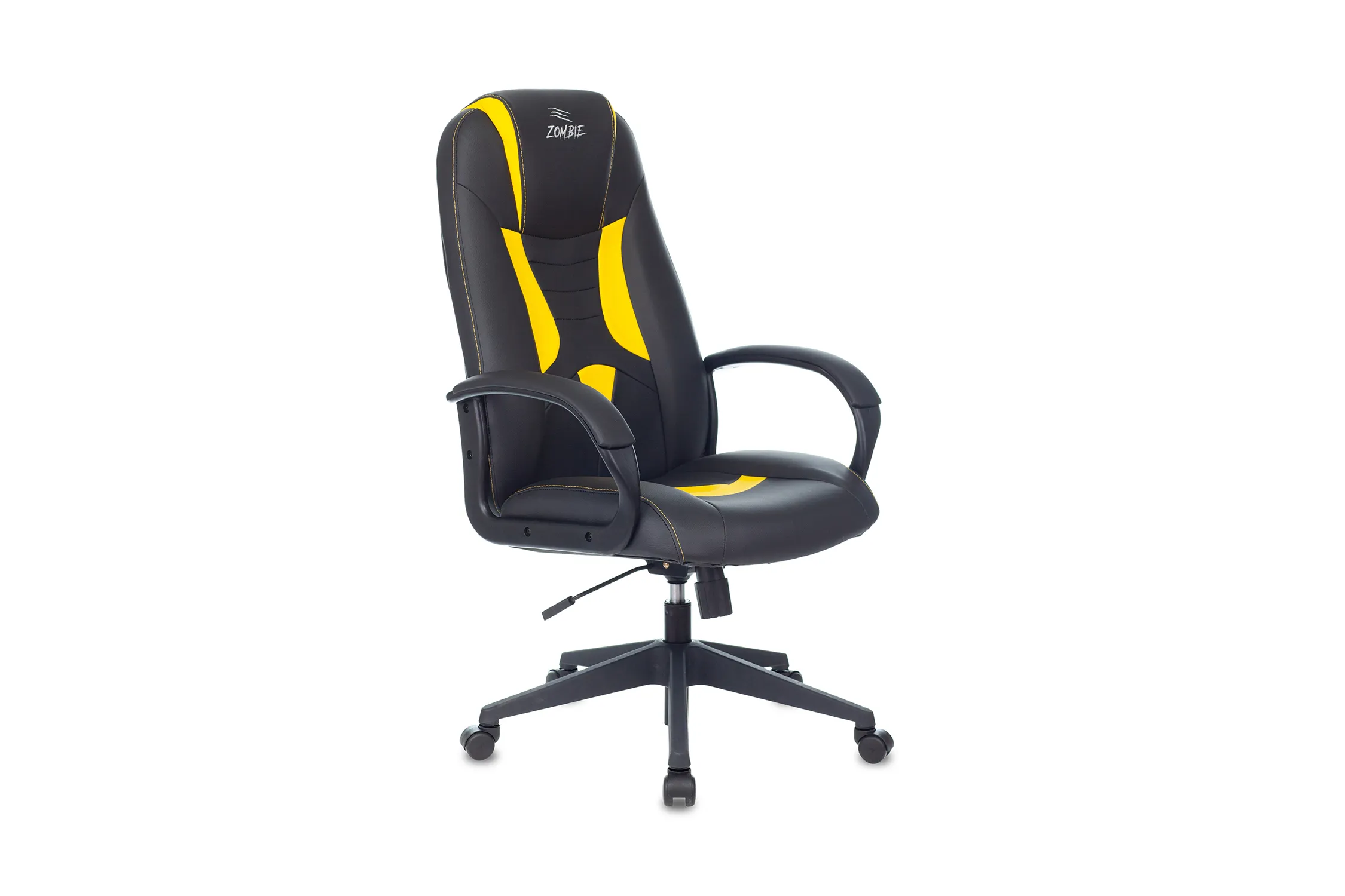 Кресло игровое Zombie 8 черное / желтое
