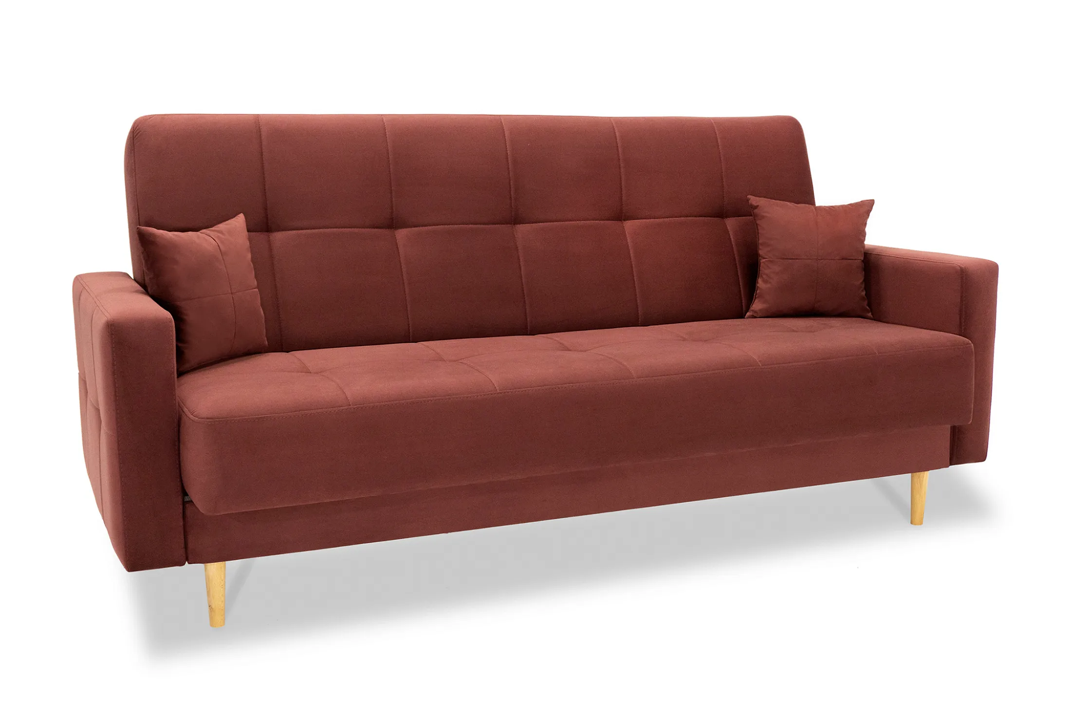 Диван Фиеста бордовый