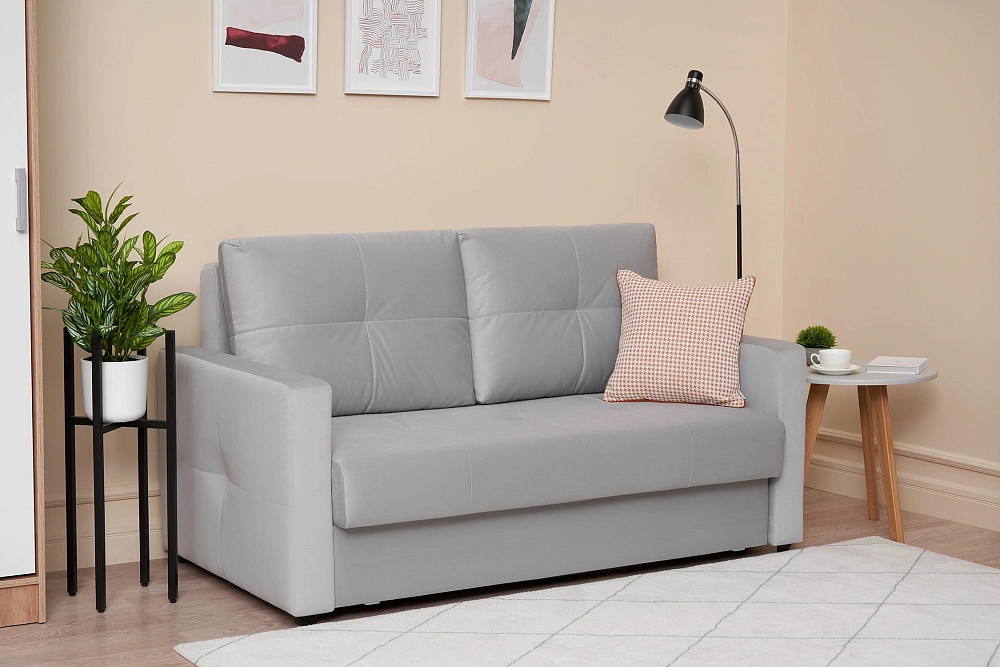 Диван шагающая еврокнижка Вита серый арт. 08-124644 140х198 см купить ...