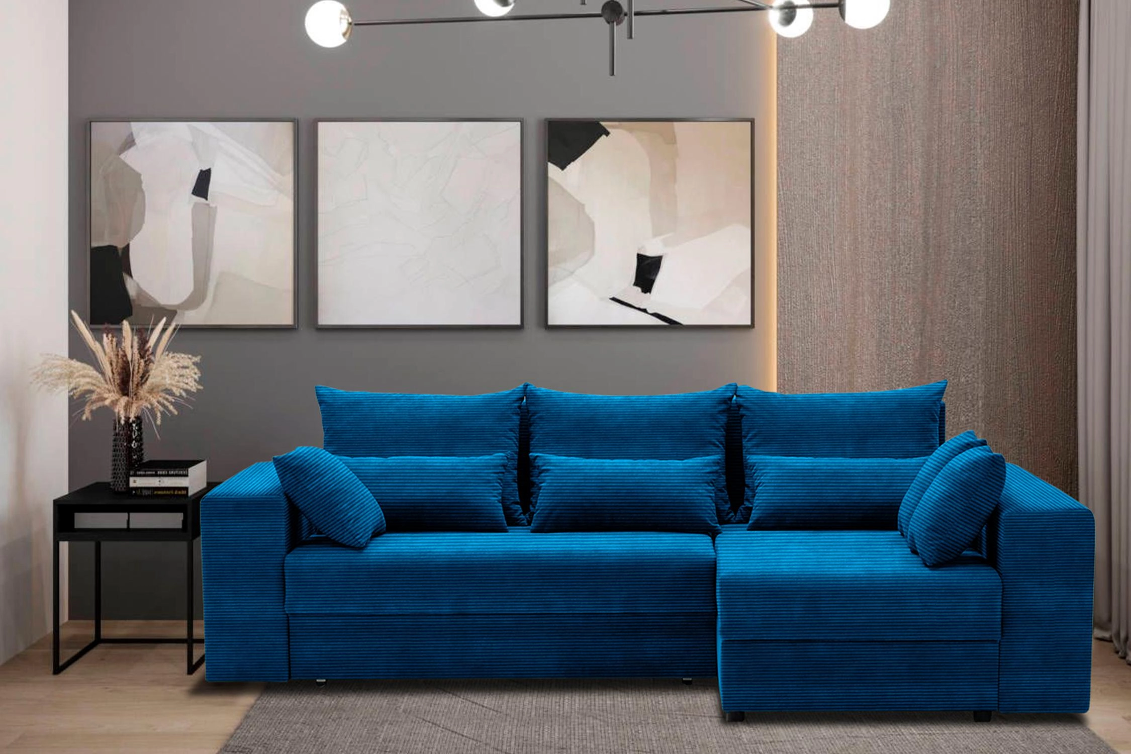 Диван угловой Таун синий — изображение 5